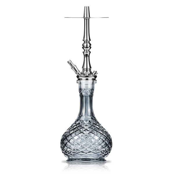 Moze Tradi M Standard Glas Shisha - Silber