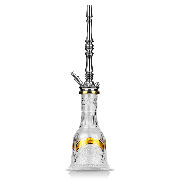 Moze Tradi L Standard Glas Shisha - Silber