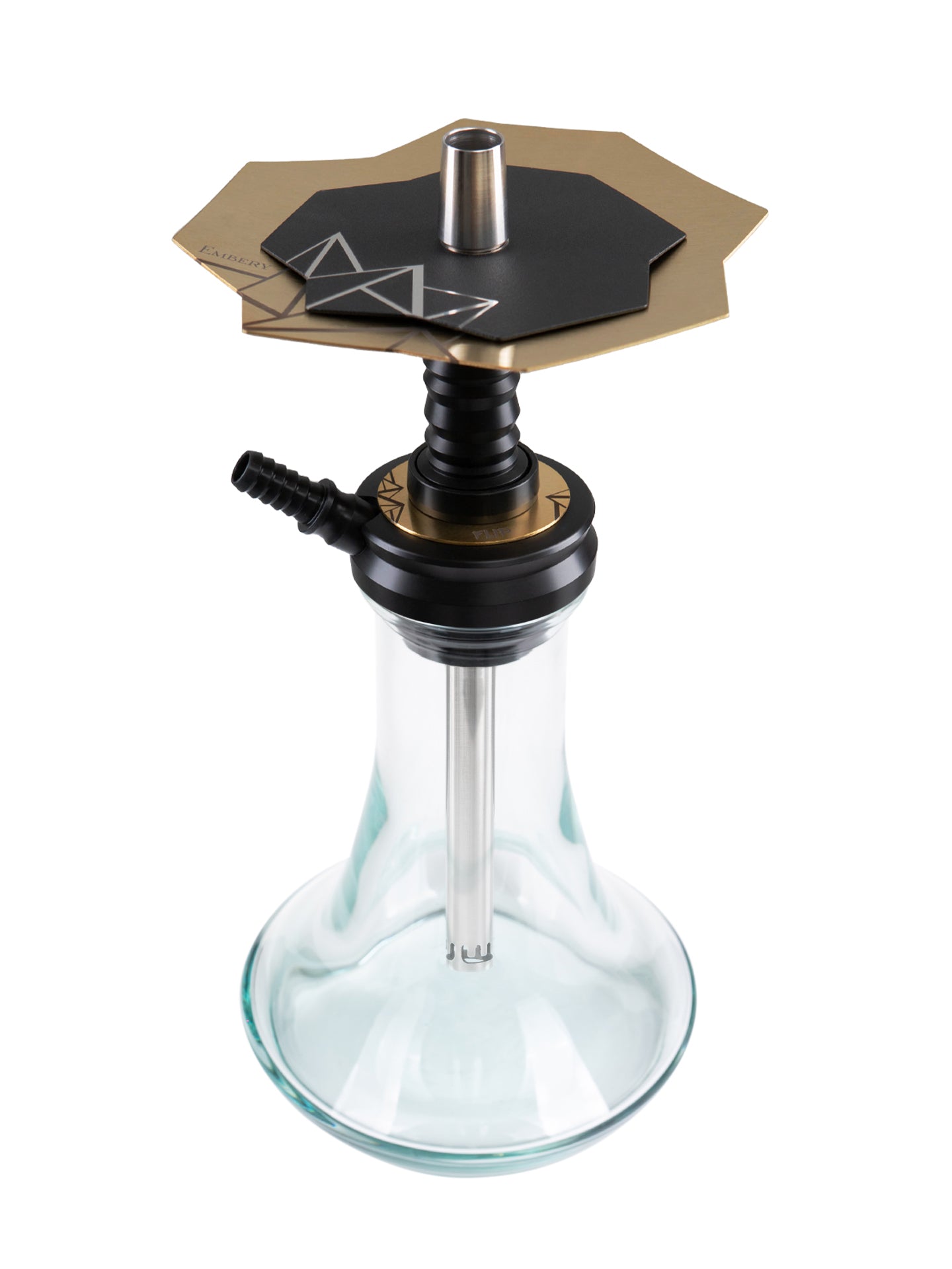 Embery Flip Hookah - Gold Schwarz