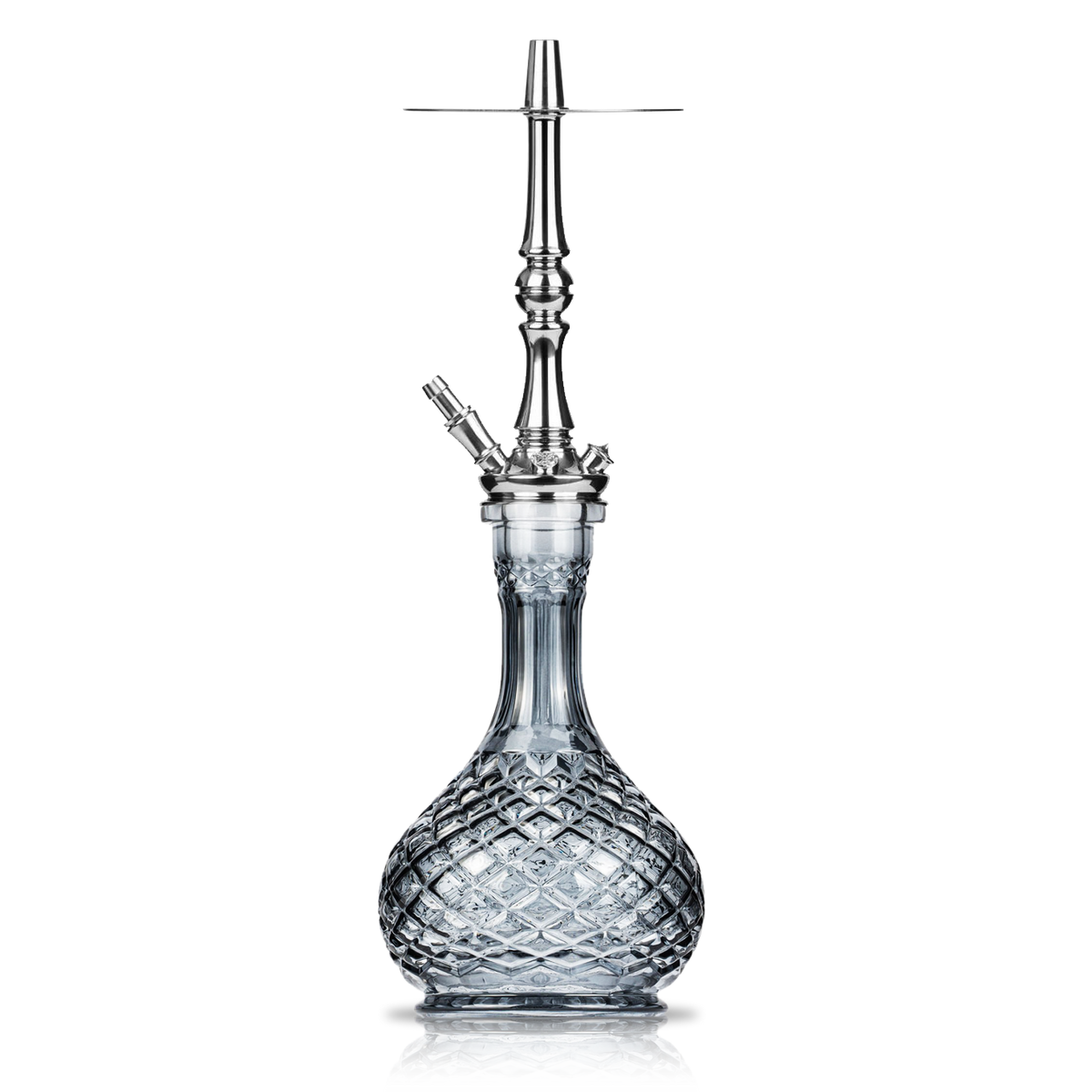 Moze Tradi M Standard Glas Shisha - Silber