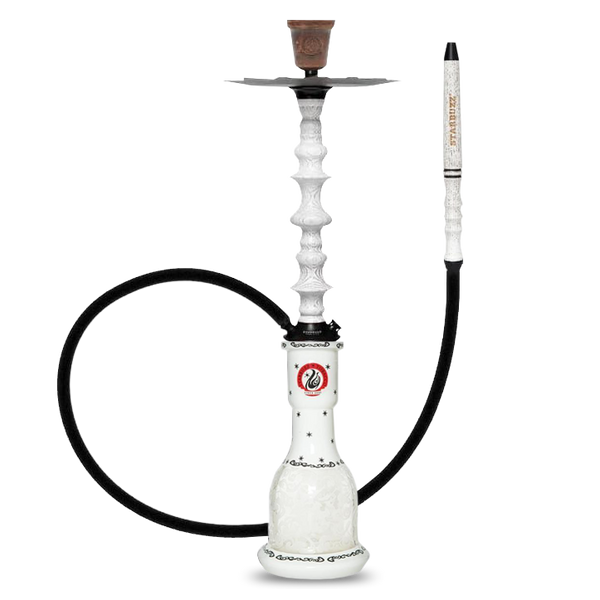 Starbuzz Wood Line Challenger Bundle – Weiße/Schwarze Streifen mit Weißem Fuß