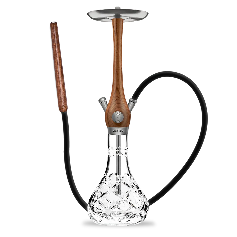 Wookah Walnut Mastercut Bloom Shisha