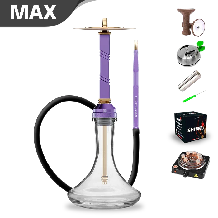 Illicit Hookah Model XI - Purple