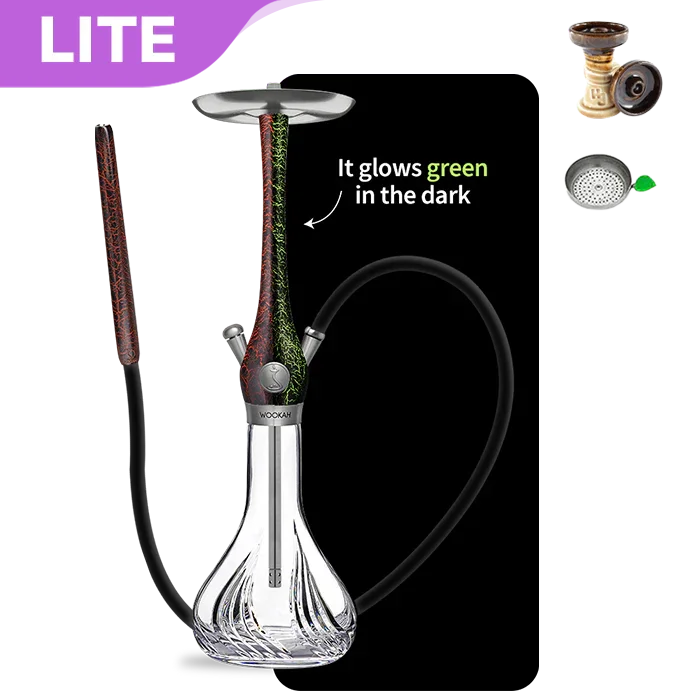 Wookah Lumi Red Mastercut Hookah (Glow in Dark)