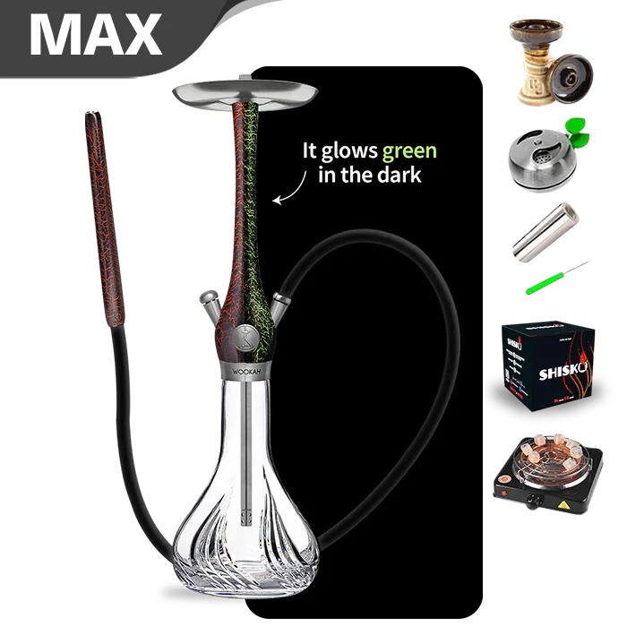 Wookah Lumi Red Mastercut Shisha (Glow in the Dark)