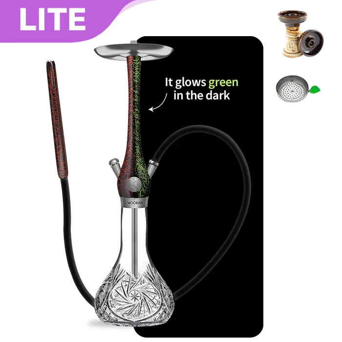 Wookah Lumi Red Mastercut Hookah (Glow in Dark)