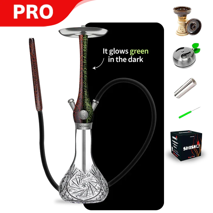 Wookah Lumi Red Mastercut Shisha (Glow in the Dark)