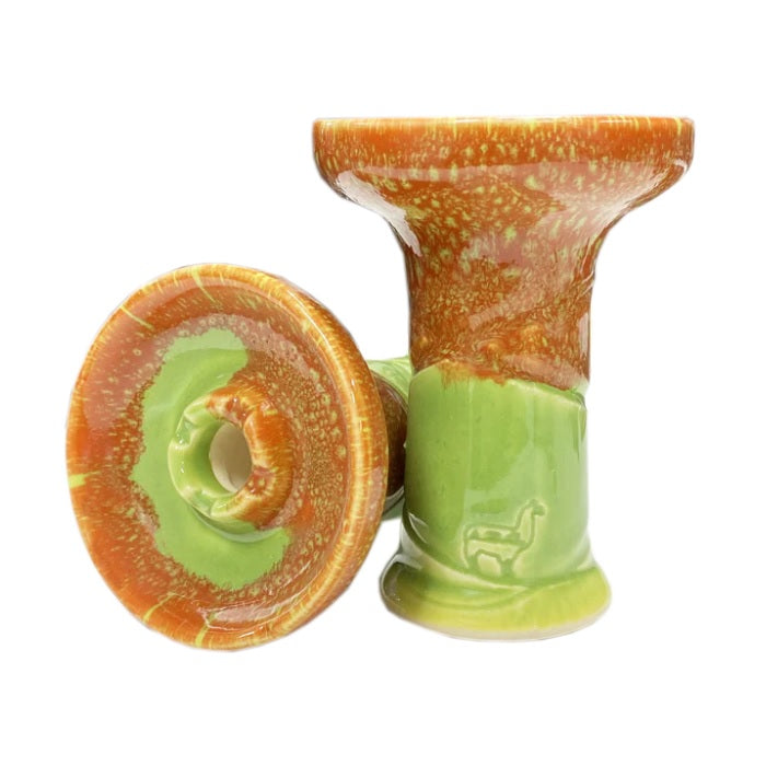 Alpaca Rook Kopf - Green Orange