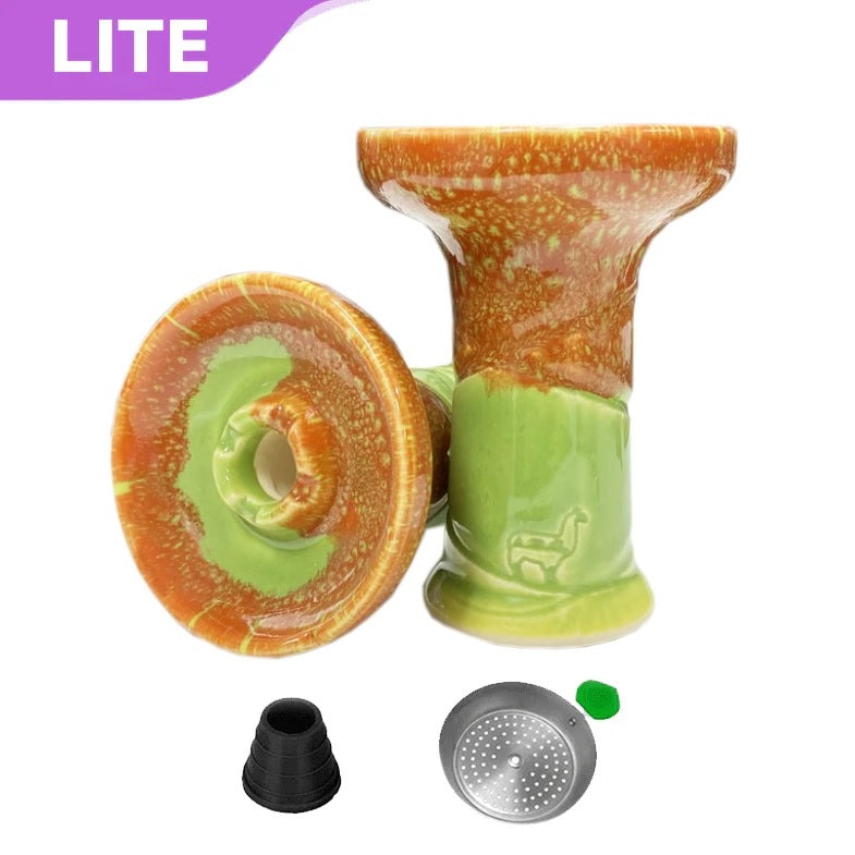 Alpaca Rook Kopf - Green Orange