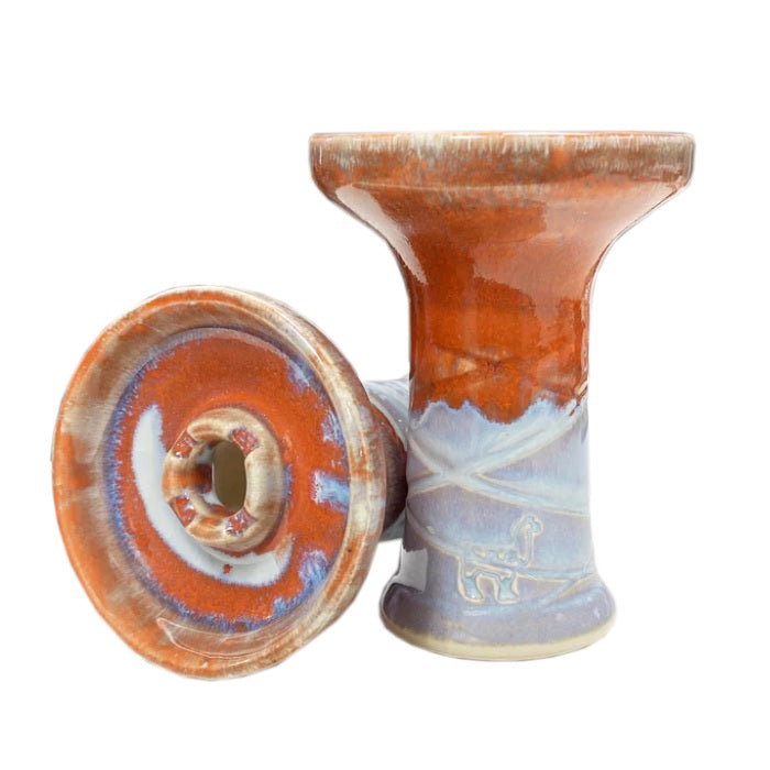 Alpaca Rook Kopf - Orange White