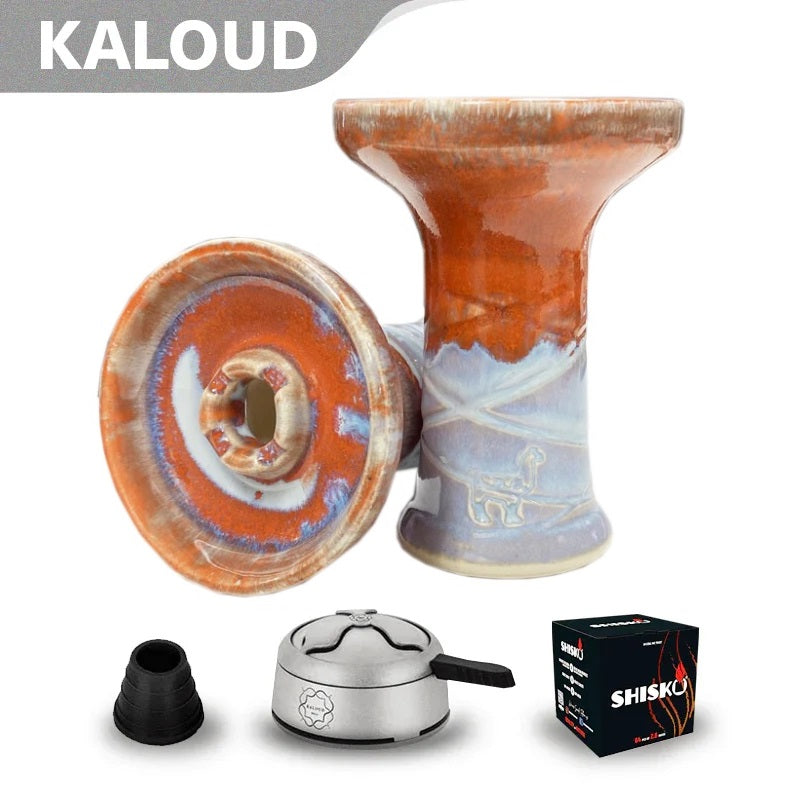 Alpaca Rook Kopf - Orange White