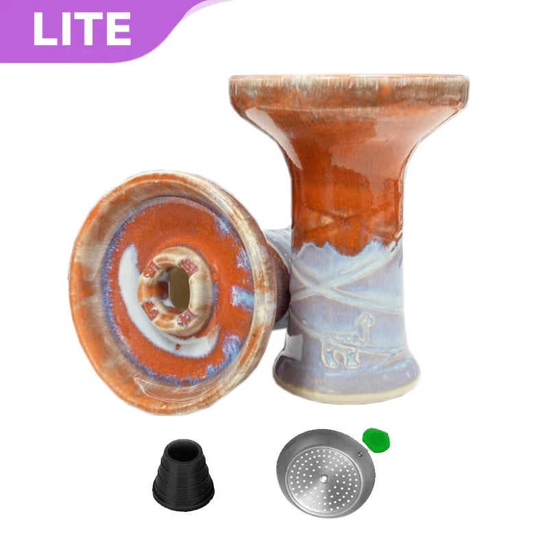 Alpaca Rook Kopf - Orange White
