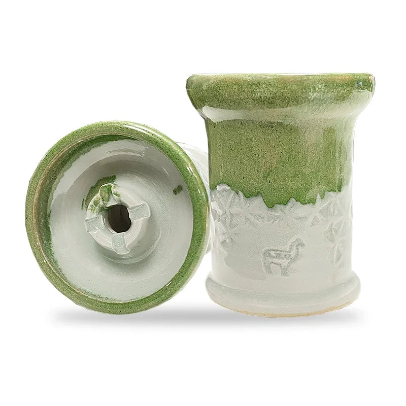 Alpaca Rook Thick Boyz Bowl - Tea White Snowflakes