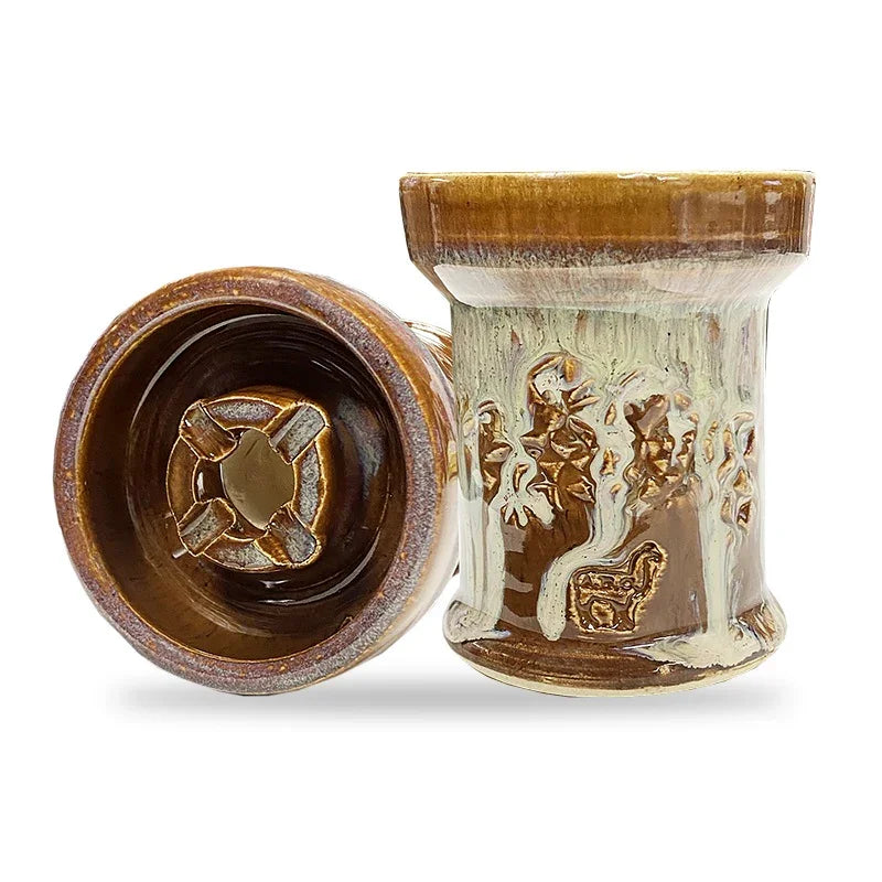 Alpaca Rook Thick Boyz Bowl - Brown Drippy