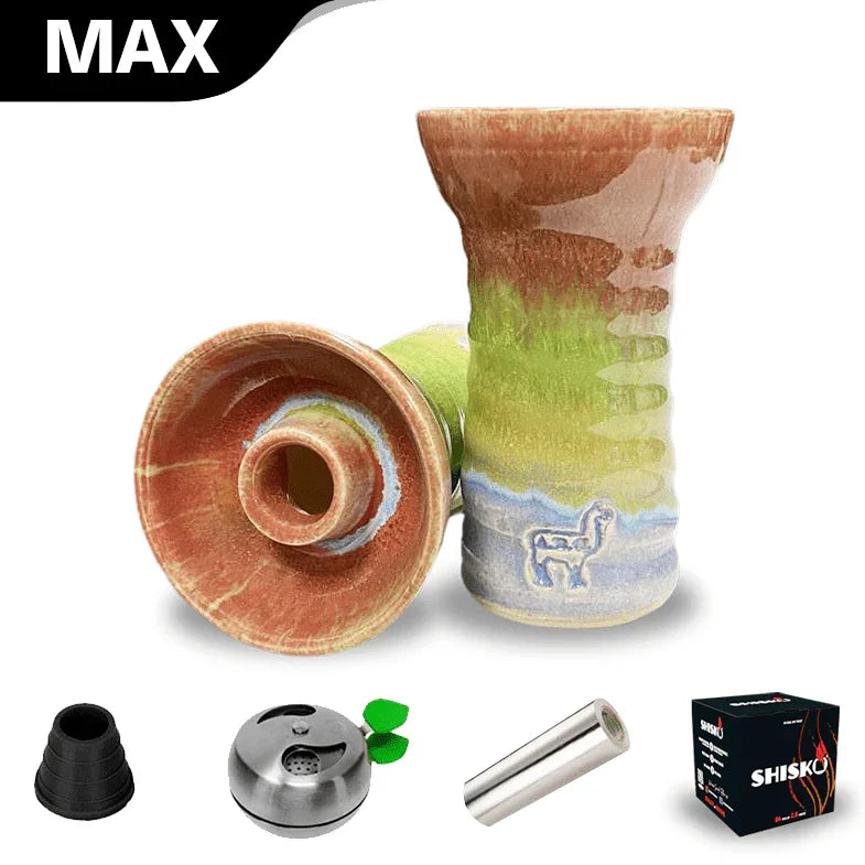 Alpaca Suri Bowl - Orange Green