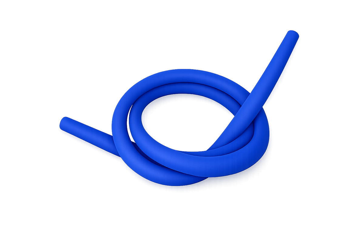 Premium Weich Silikon Schlauch - Blau