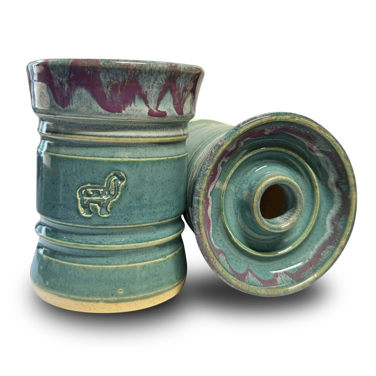 Alpaca Kilo Schale Flach - Aqua
