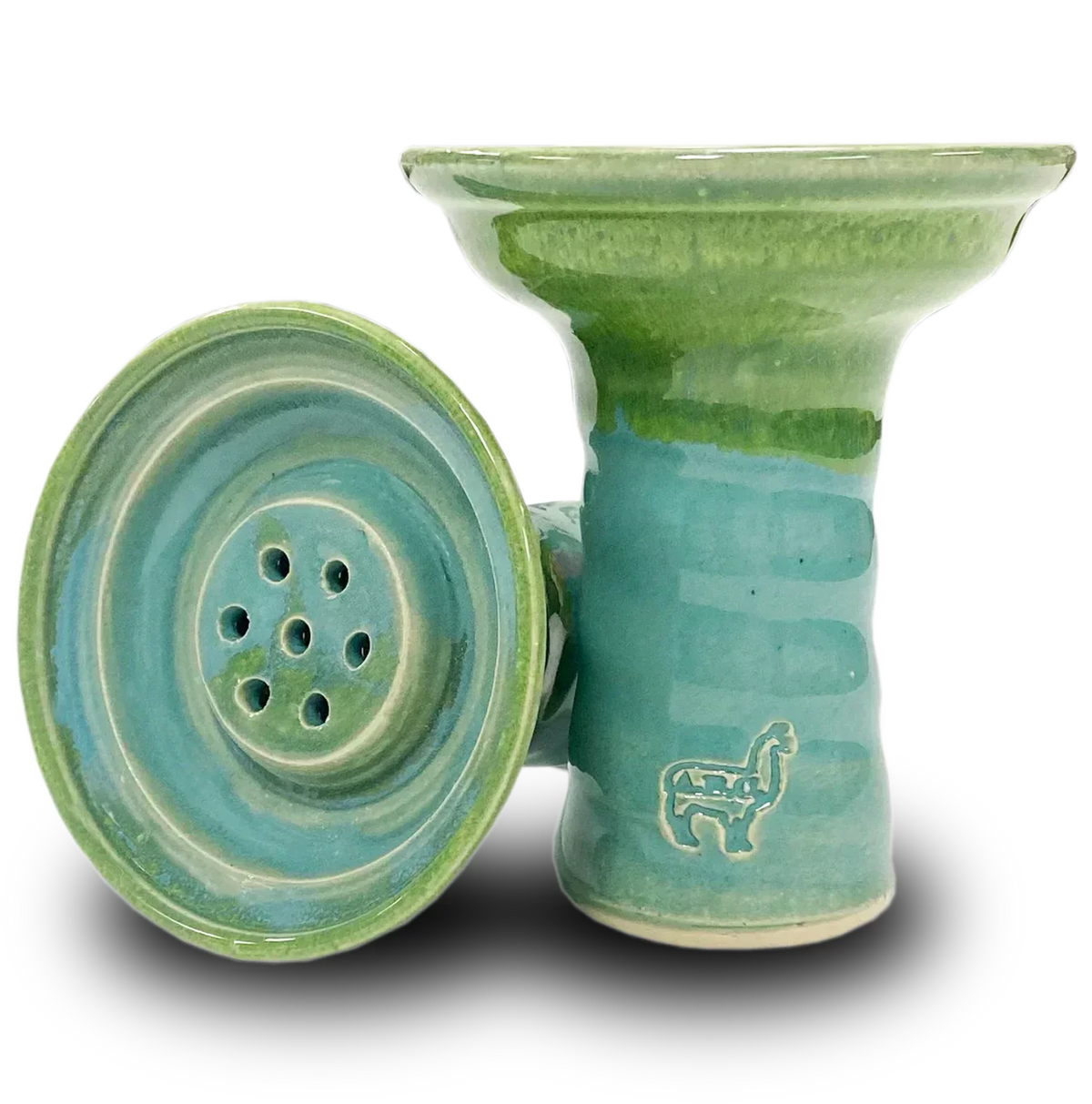 Alpaca Lipache Kopf - Green On Denim