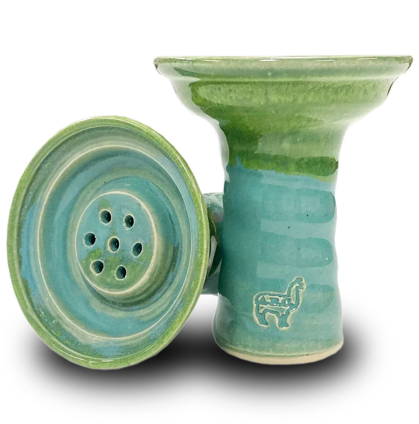 Alpaca LiPache Bowl - Green On Denim