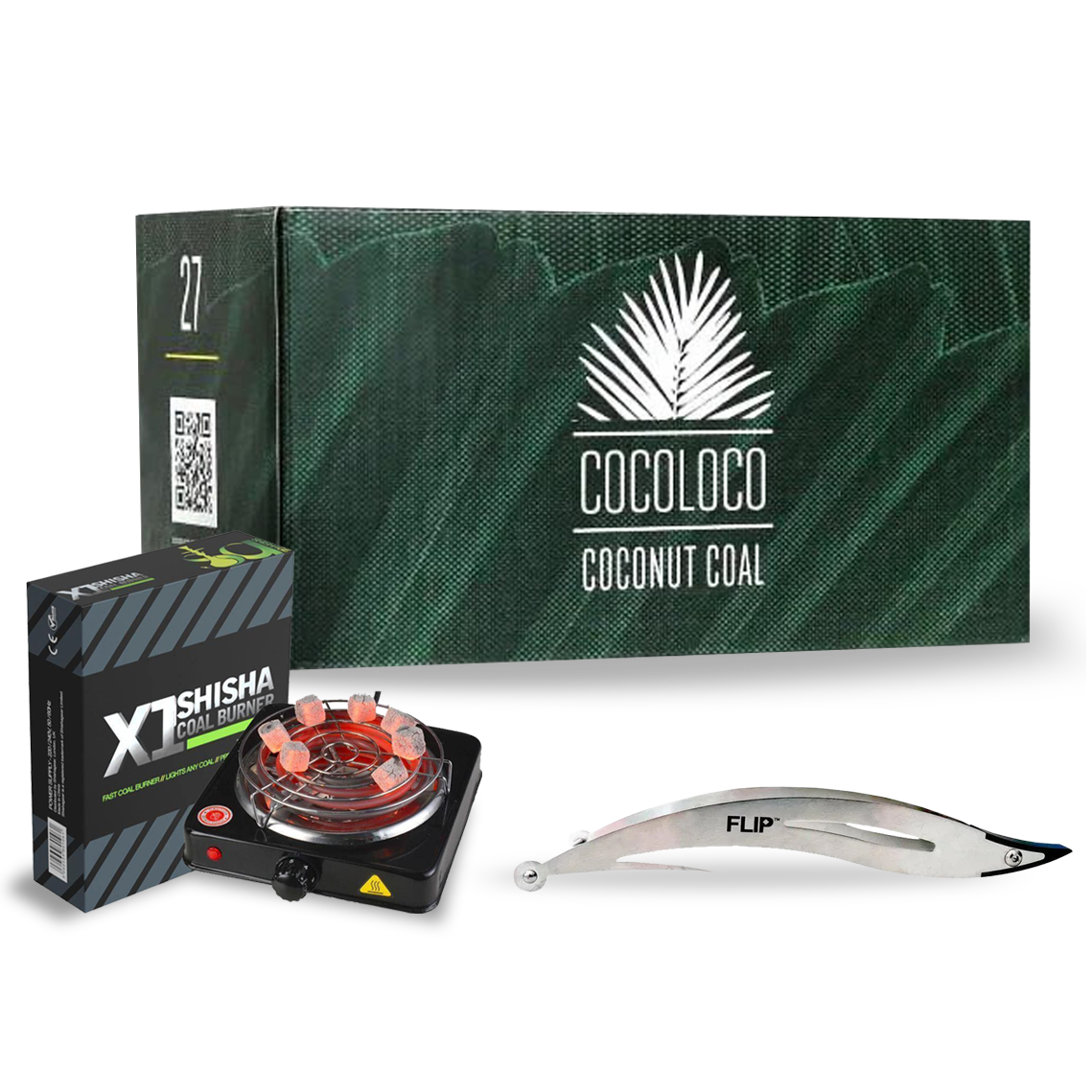 Cocoloco 27mm 1kg + Flip Tong + X1 Brenner