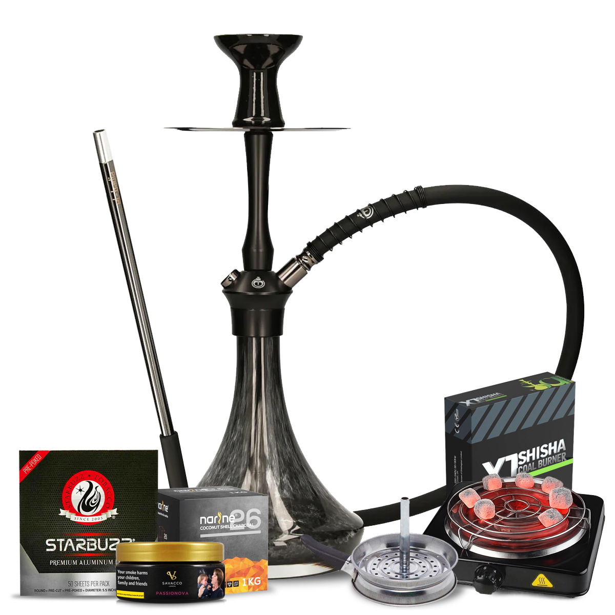 El-Badia C5 V2 Hookah Bundle
