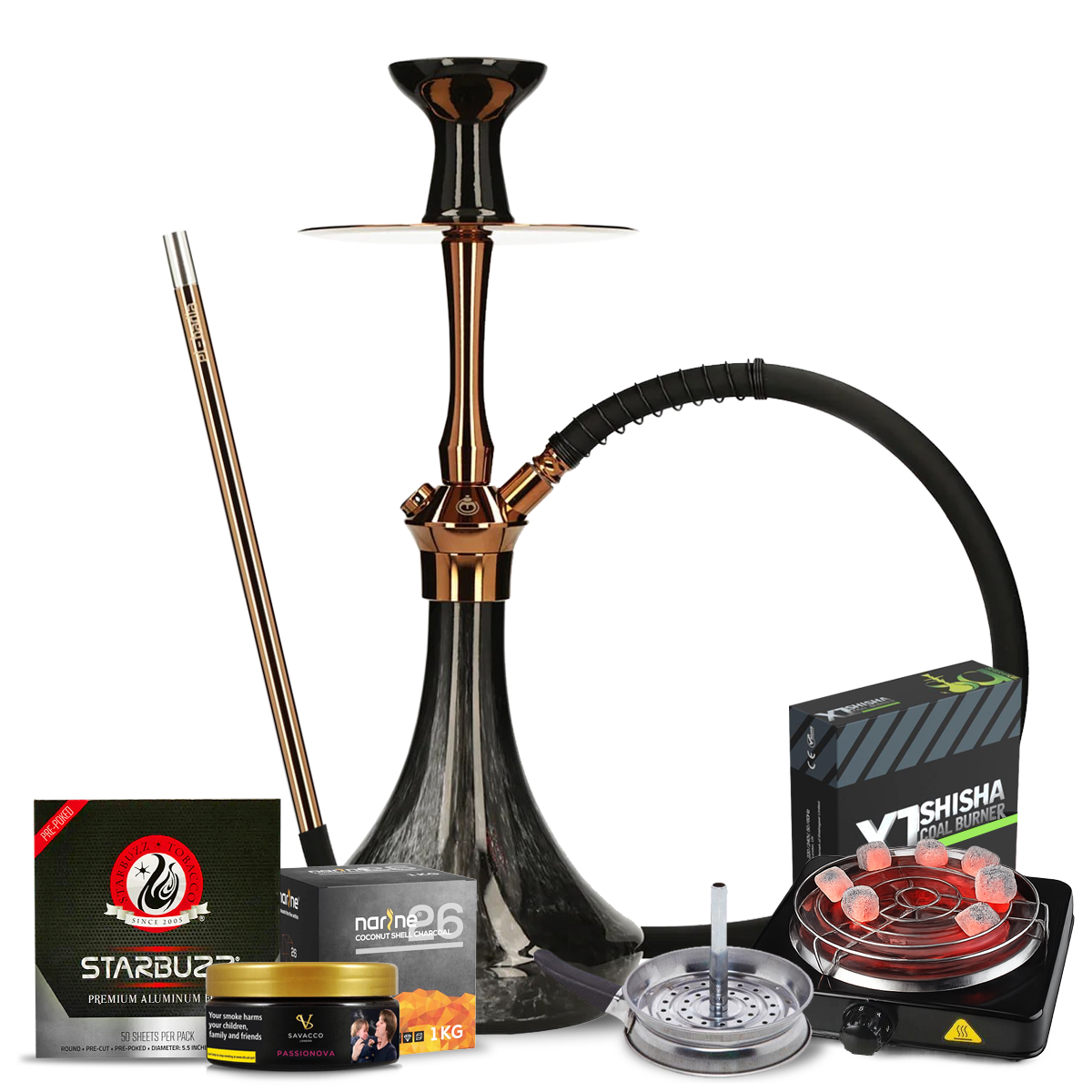 El-Badia C5 V2 Hookah Bundle