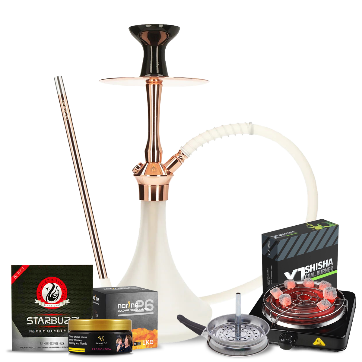 El-Badia C5 V2 Hookah Bundle