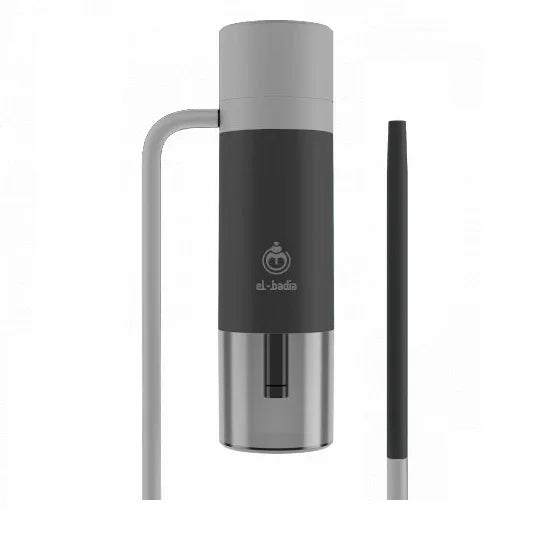 El-Badia P1 Shisha Pipe - Deep Black