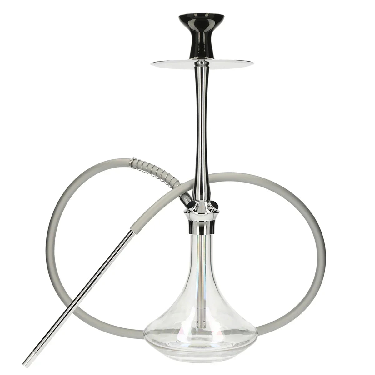 El-Badia C7 V2 Hookah - Silver Chrome