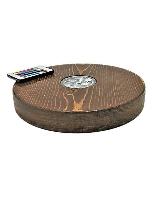 El Nefes Brown Wood Led Tray - Giant
