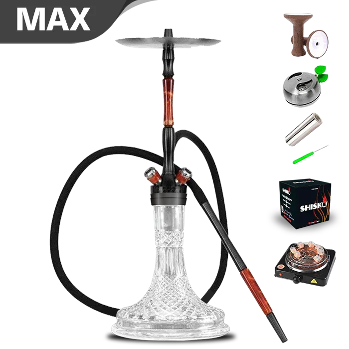 Union Hookah Fibonacci PVD-Graphit-Shisha-SET