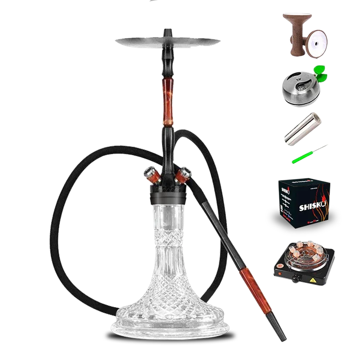 Union Hookah Fibonacci PVD-Graphit-Shisha-SET