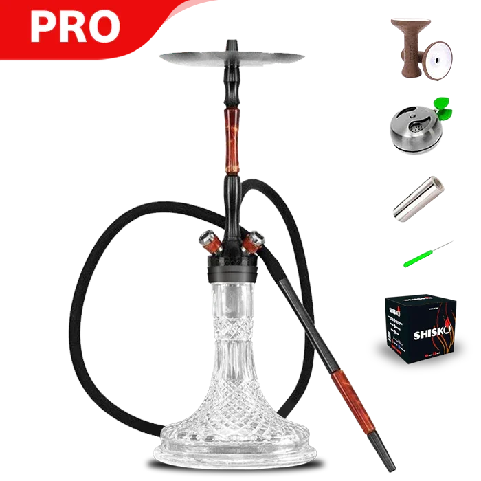 Union Hookah Fibonacci PVD-Graphit-Shisha-SET