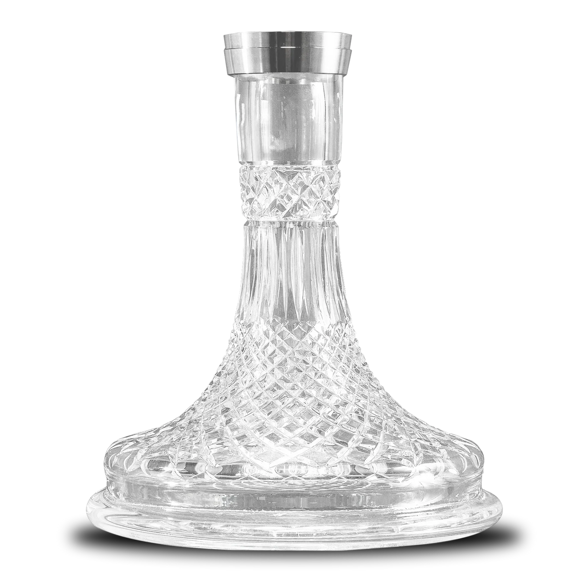 Union Hookah Fibonacci Gewindebohrung Böhmische Kristallbasis (geschnitzt)