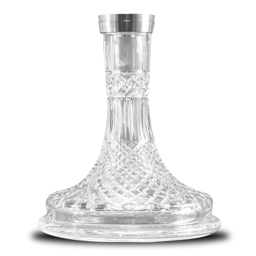Union Hookah Fibonacci Gewindebohrung Böhmische Kristallbasis (geschnitzt)