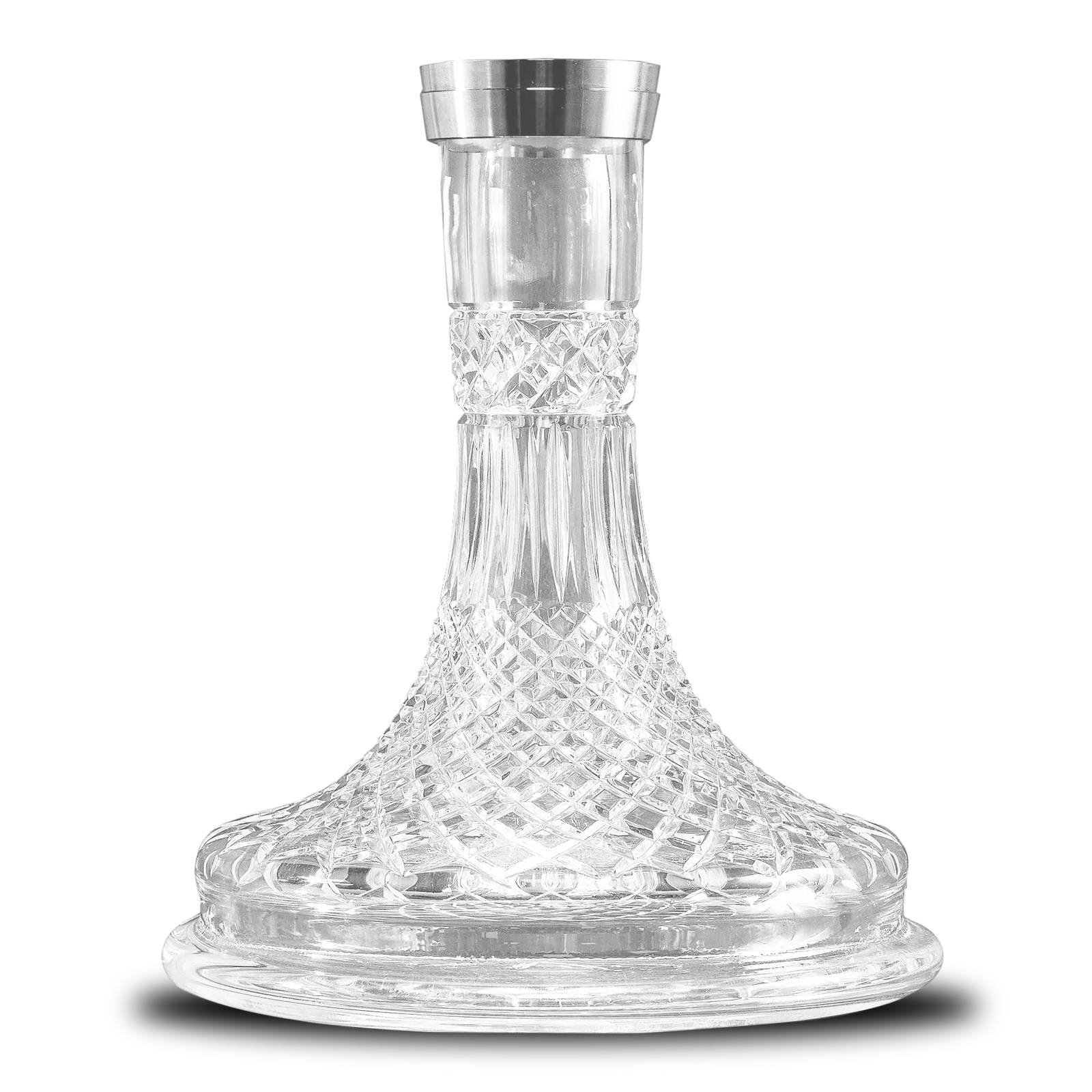 Union Hookah Fibonacci Threaded Bohemian Crystal Base (Carved)