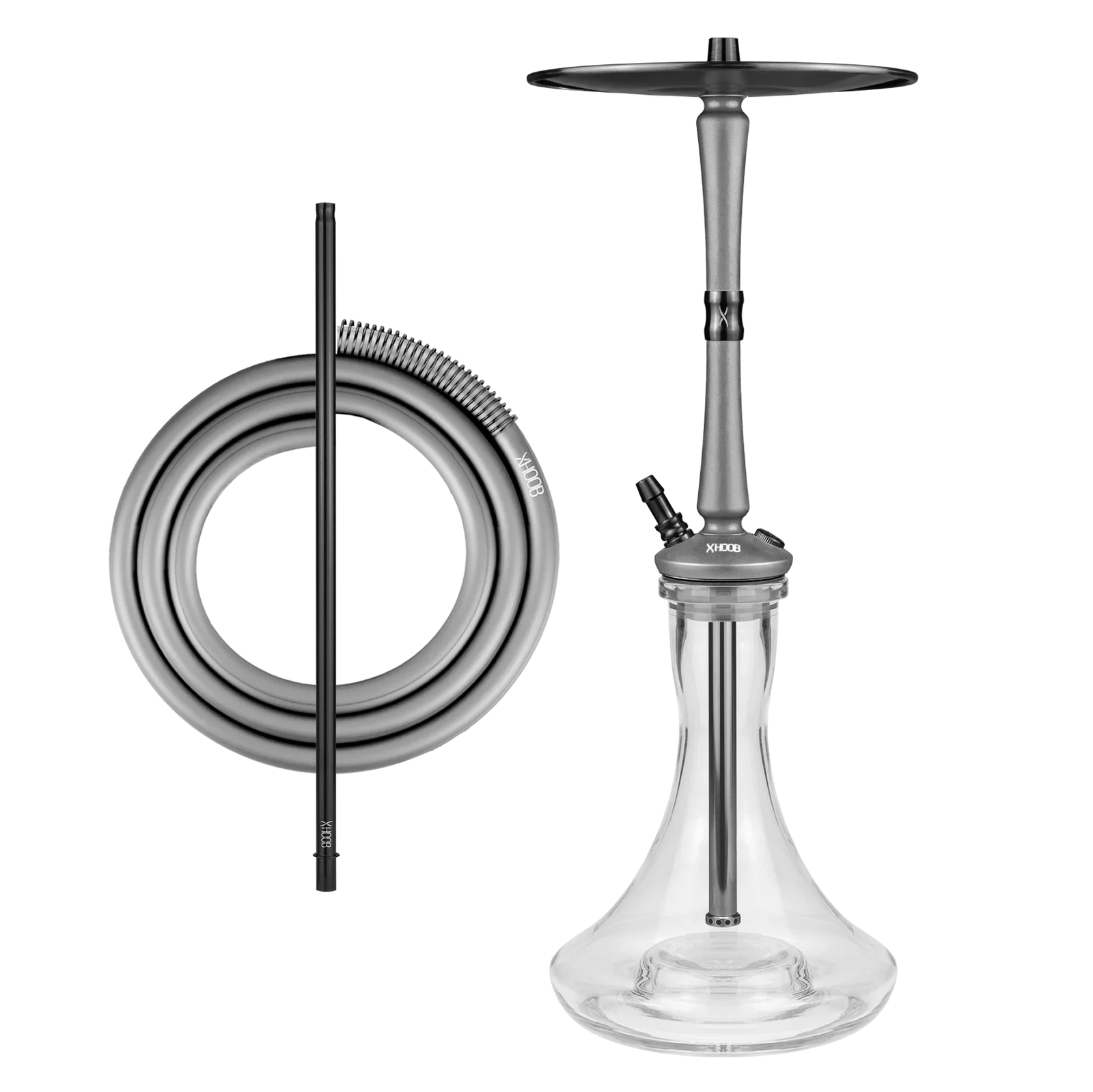 Hoob Go On A Hookah - Space Grey Schwarz