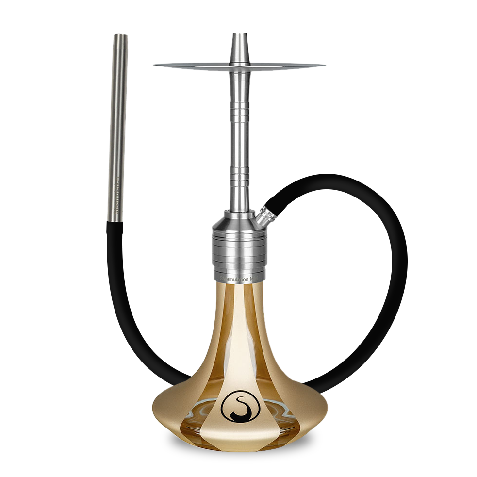 Steamulation Mini Gen. II Hookah - Gold Matt Metalic