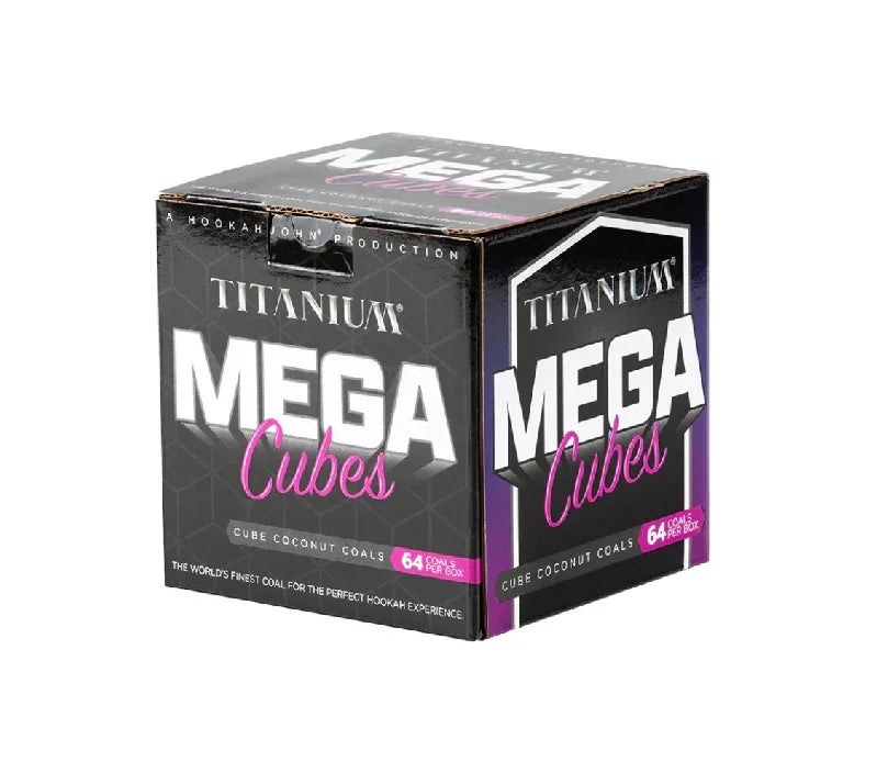 Hookah John Titanium 26mm Mega Coconut Charcoal 1kg