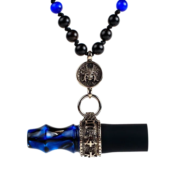 Japona Hookah Personal Mouthtip - Samurai Beads - Blue