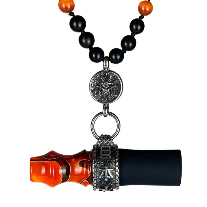 Japona Hookah Personal Mundstück - Samurai Perlen - Orange