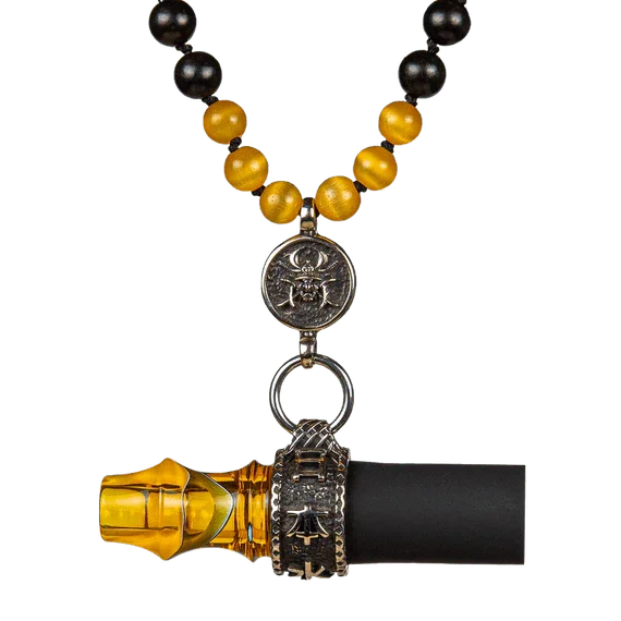 Japona Hookah Personal Mouthtip - Samurai Beads - Yellow