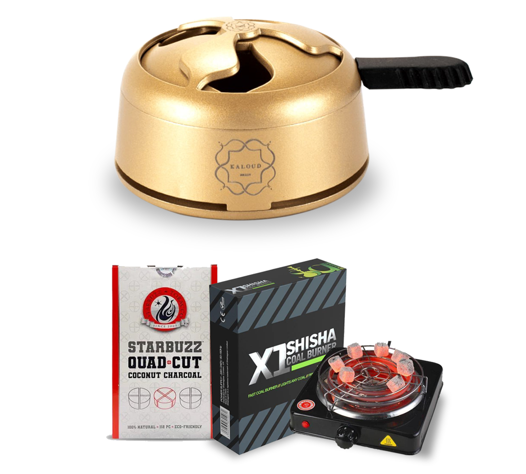 Kaloud 1+ HMD + Quad Cut Kohle + X1 Brenner