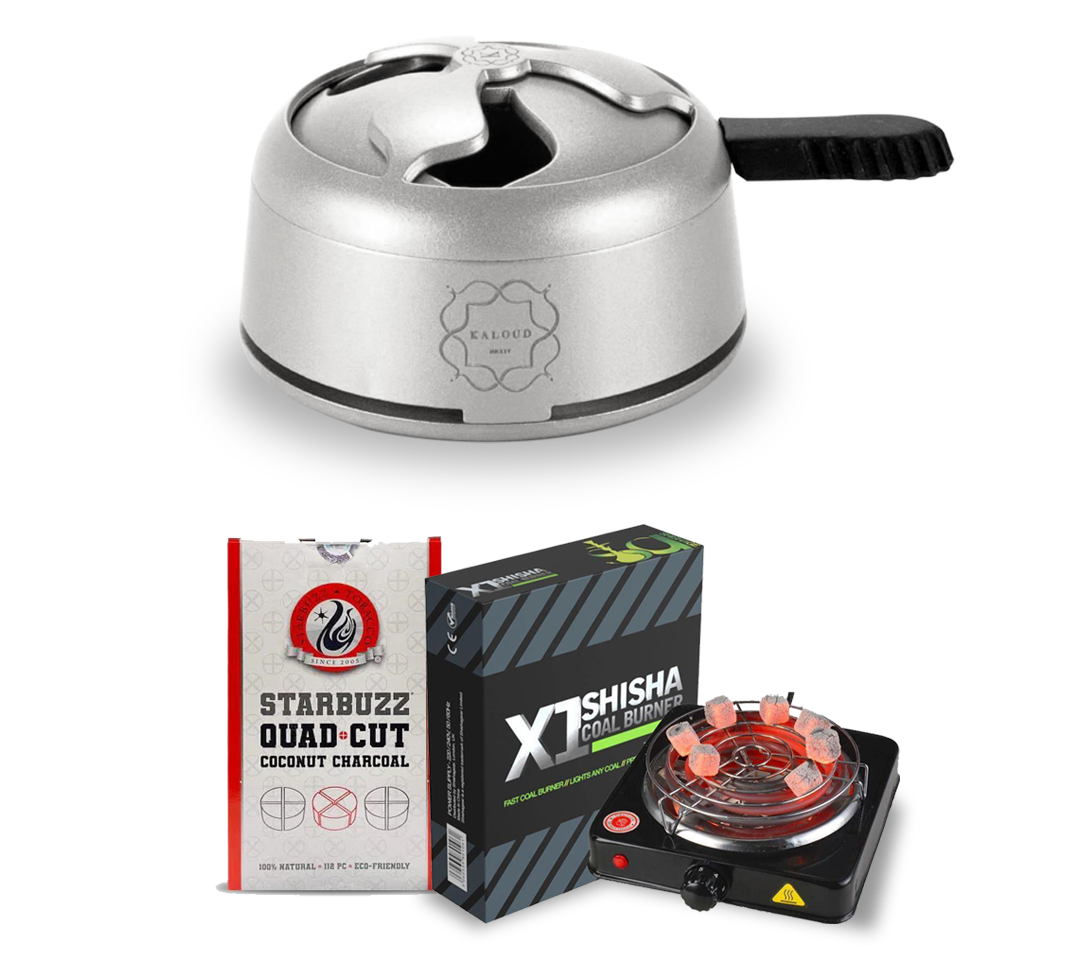 Kaloud 1+ HMD + Quad Cut Kohle + X1 Brenner