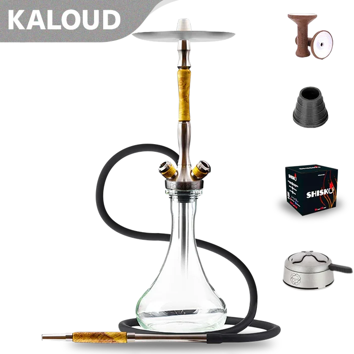 Union Hookah Fibonacci Hookah – Stabilisiertes Holz Gelb