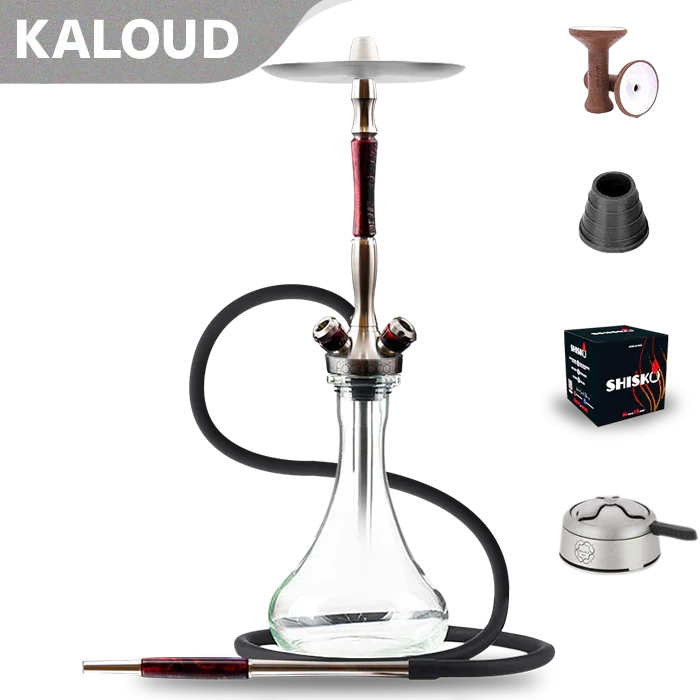 Union Hookah Fibonacci Shisha - Hybrid Schwarz Rot