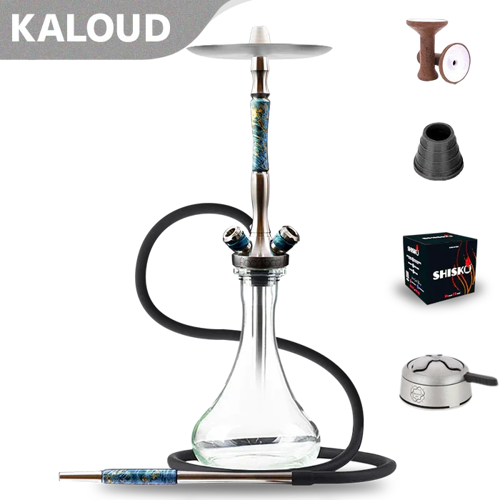 Union Hookah Fibonacci Hookah - Stabilisiertes Holz Blau