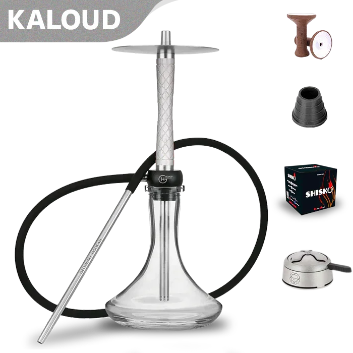 Geometry Hookah Little Bro - Rhombus White