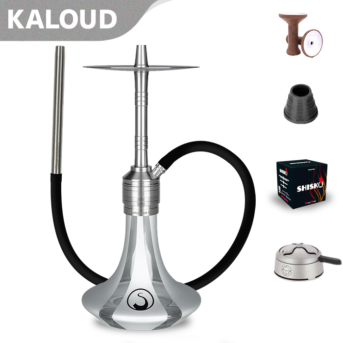 Steamulation Mini Gen. II Hookah - Silver Matt Metalic