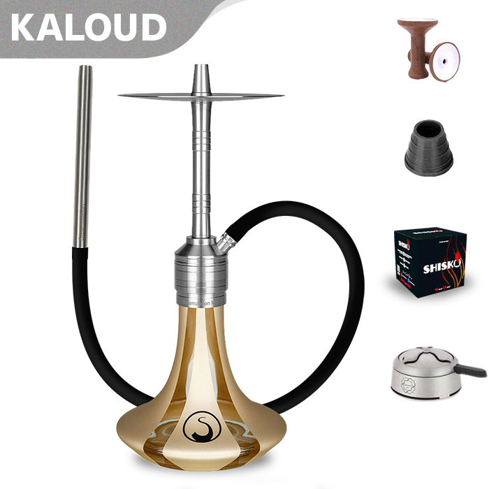 Steamulation Mini Gen. II Hookah - Gold Matt Metalic
